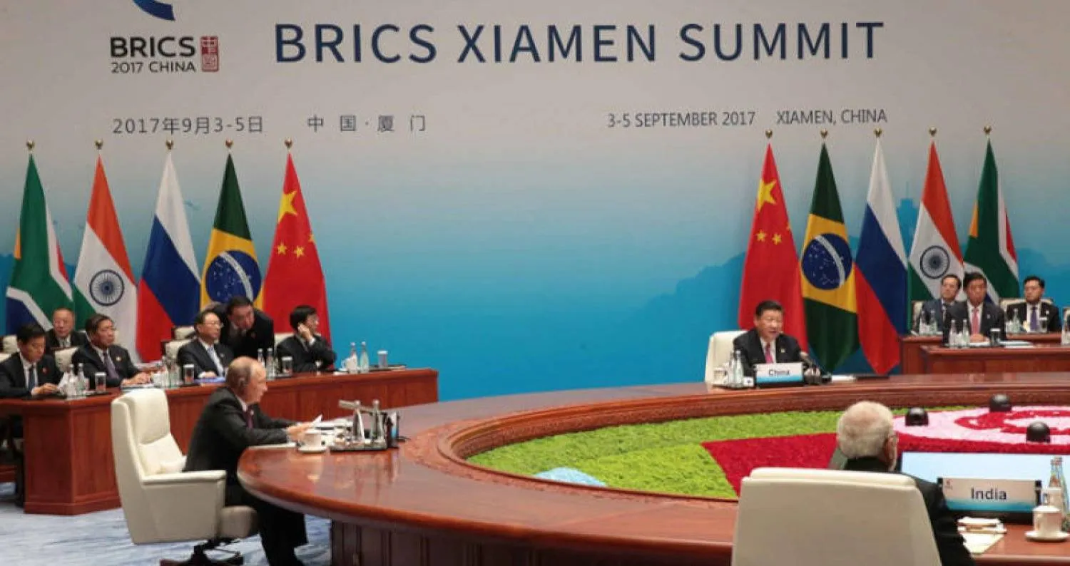 جانب من اجتماع مجموعة بريكس (إ.ب.أ)