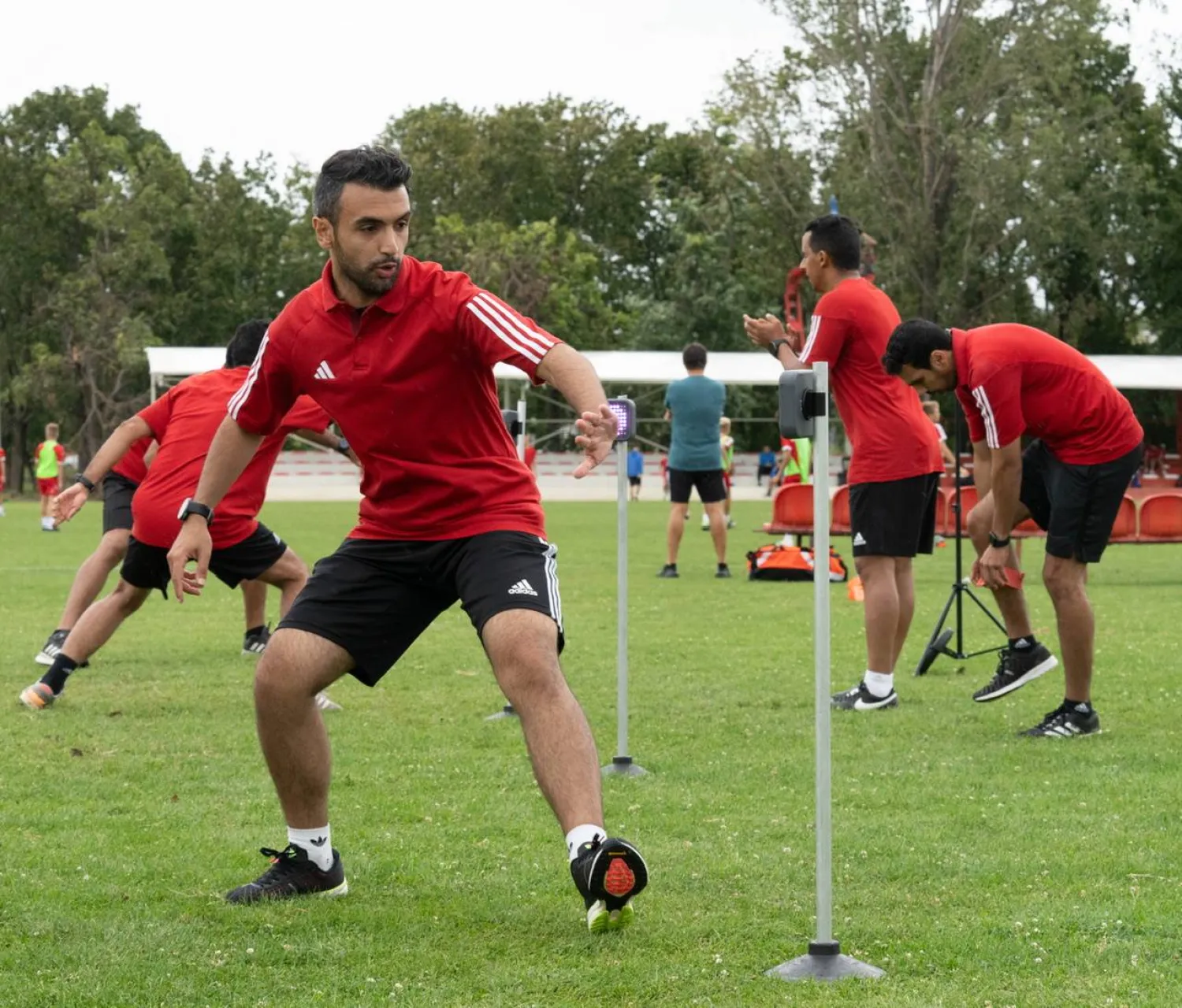 جانب من تدريبات الحكام السعوديين في معسكر صربيا (الاتحاد السعودي)