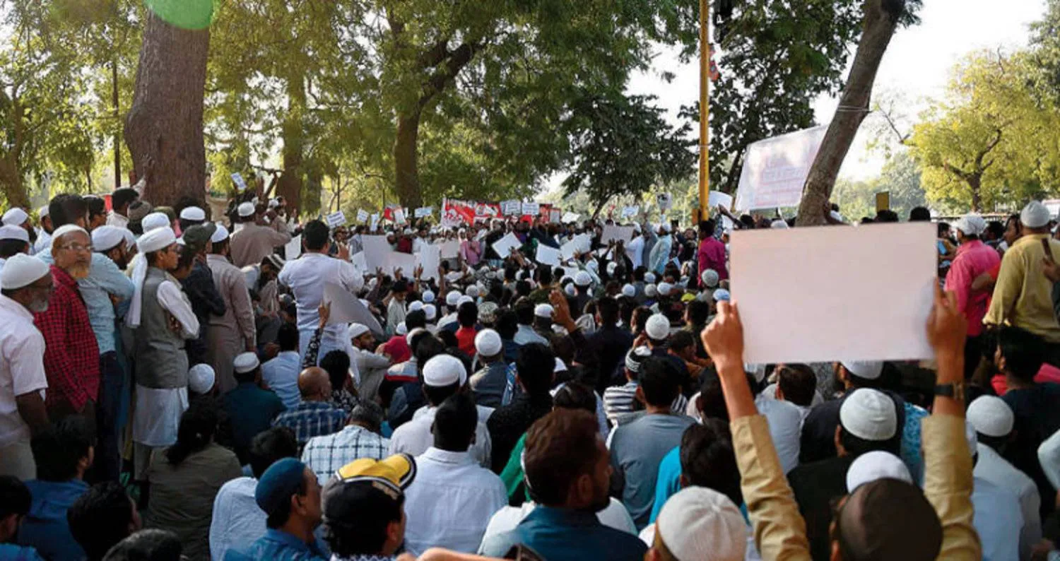 جانب من احتجاجات لمسلمين في أحمد آباد (أرشيفية - أ.ف.ب)