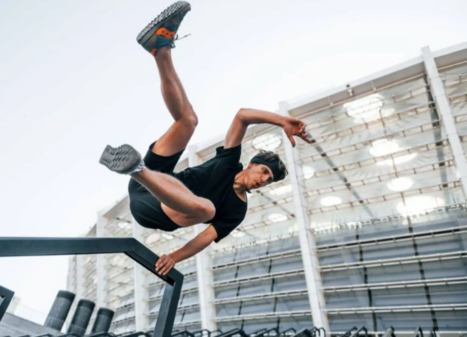 جانب من رياضة الباركور (الشرق الأوسط)