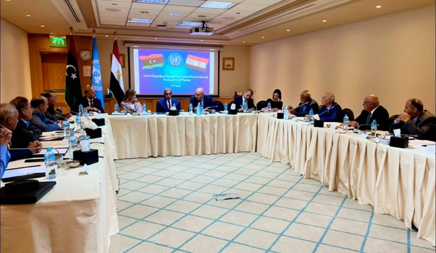 لقاء سابق بالقاهرة للناظوري والحداد رئيسي أركان الجيش المنقسم بين شرق ليبيا وغربها (رئاسة أركان القوات بغرب ليبيا)