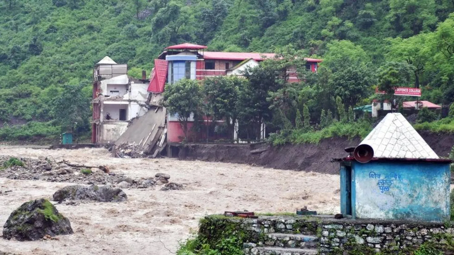 Intense rains have caused floods and landslides in India. AFP
