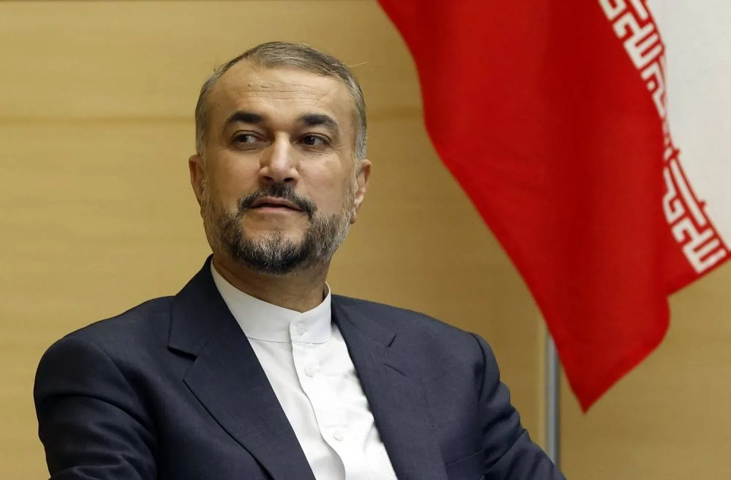  Iranian Foreign Minister Hossein Amir-Abdollahian is seen before a meeting with Japanese Prime Minister Fumio Kishida (not picture) at Kishida's official residence in Tokyo on August 7, 2023. (AFP)