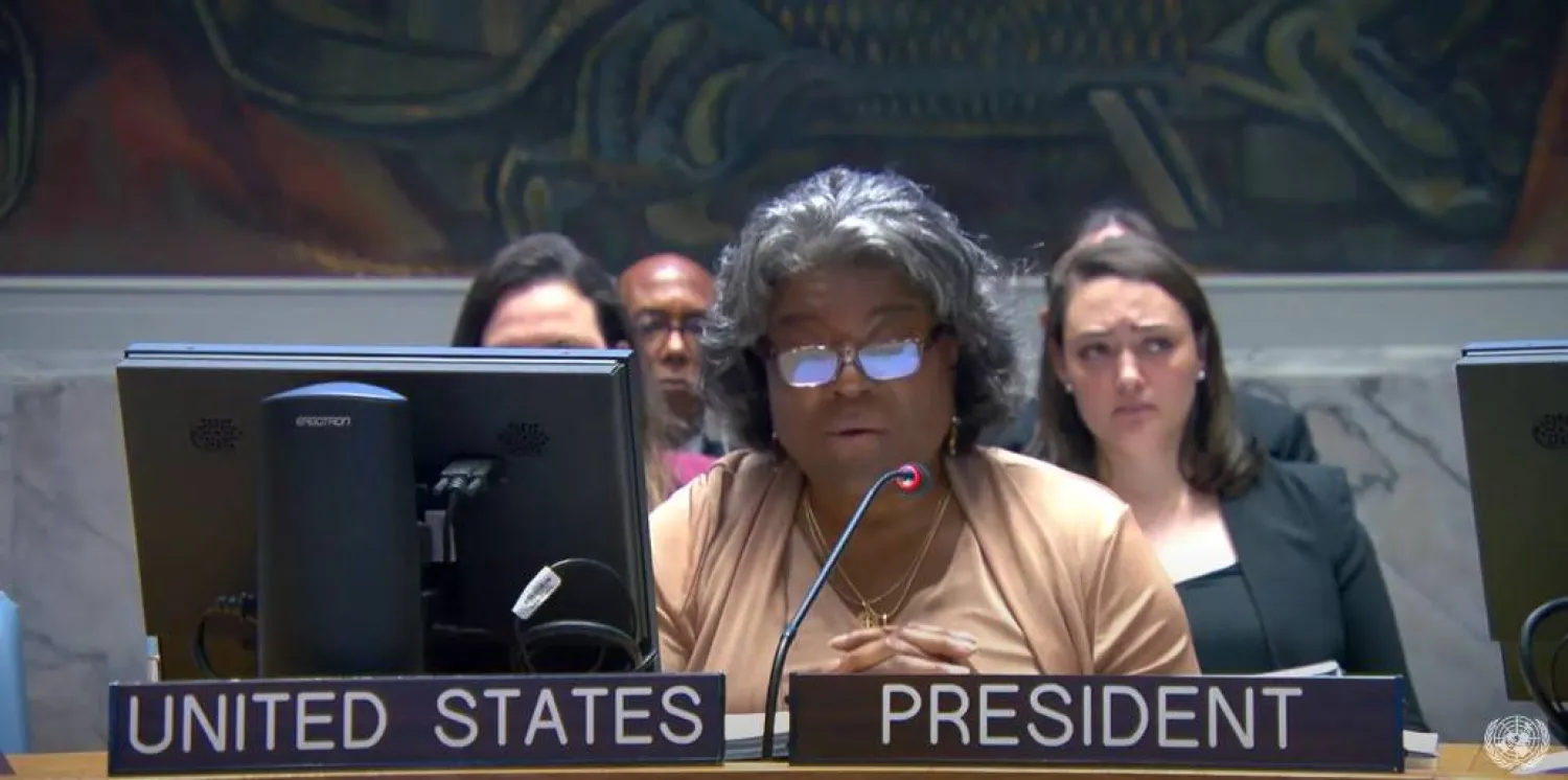 سفيرة الولايات المتحدة في الأمم المتحدة ليندا توماس غرينفيلد (مجلس الأمن)