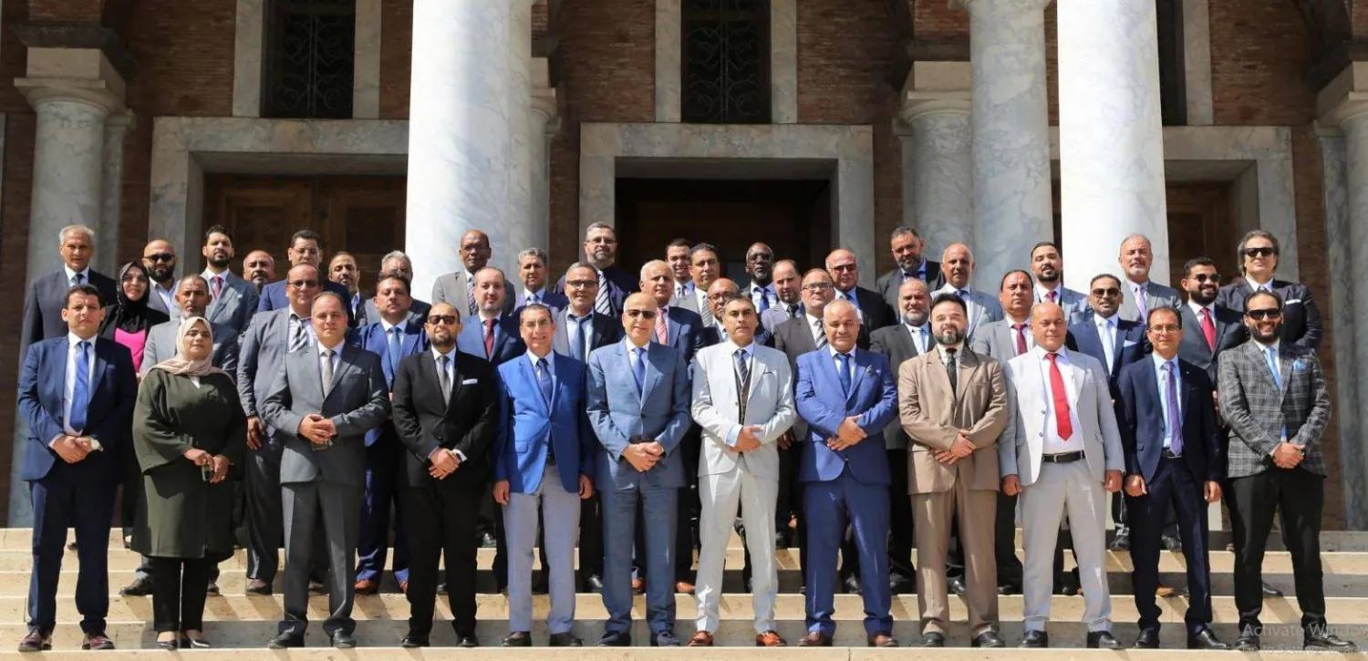 صورة وزعها مصرف ليبيا المركزي عقب إعلان توحيده