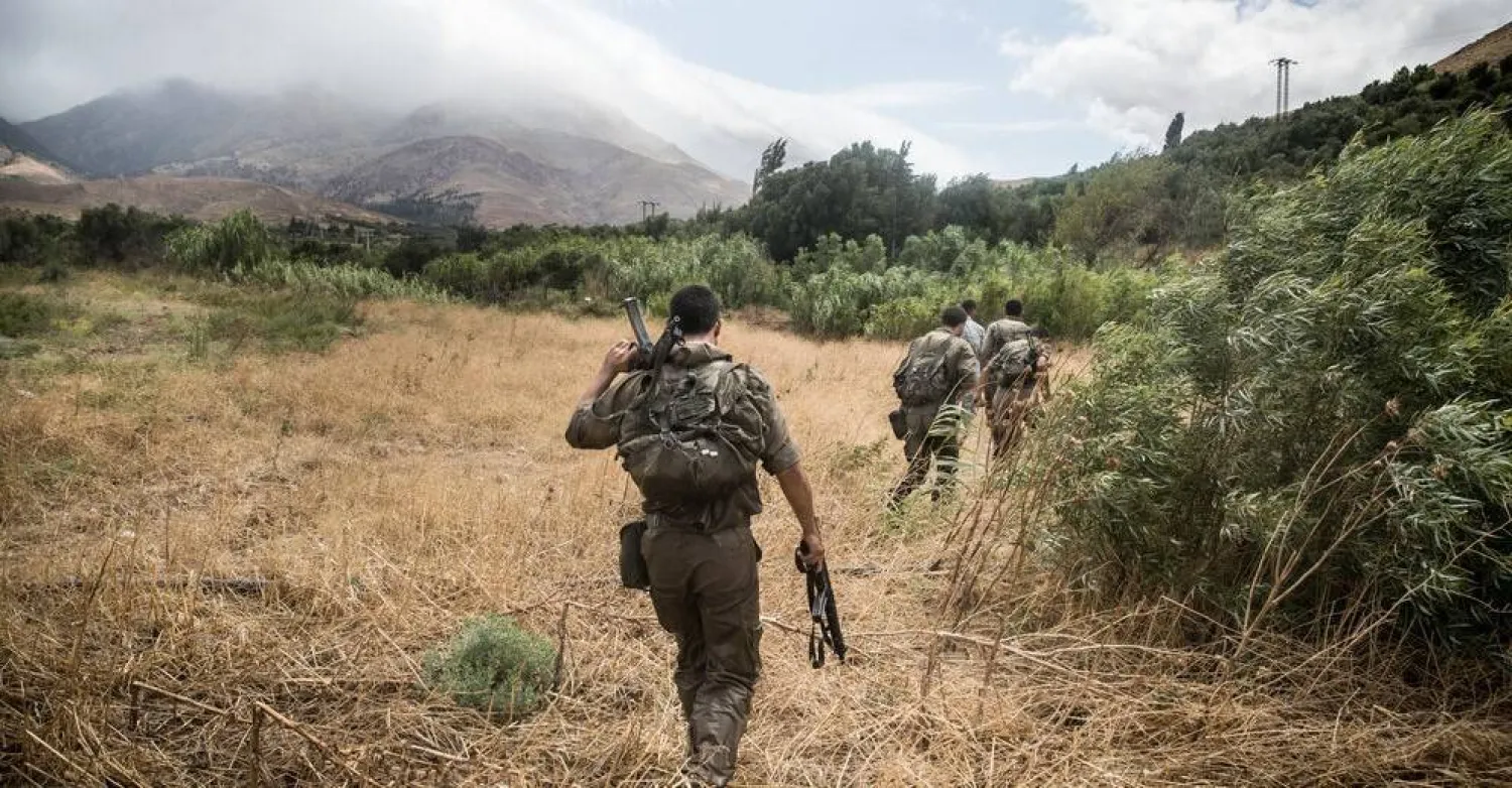 جانب من تدريبات القوات الخاصة بالبحرية الإيرانية في قاعدة «منجيل» في سبتمبر 2020 (مهر)