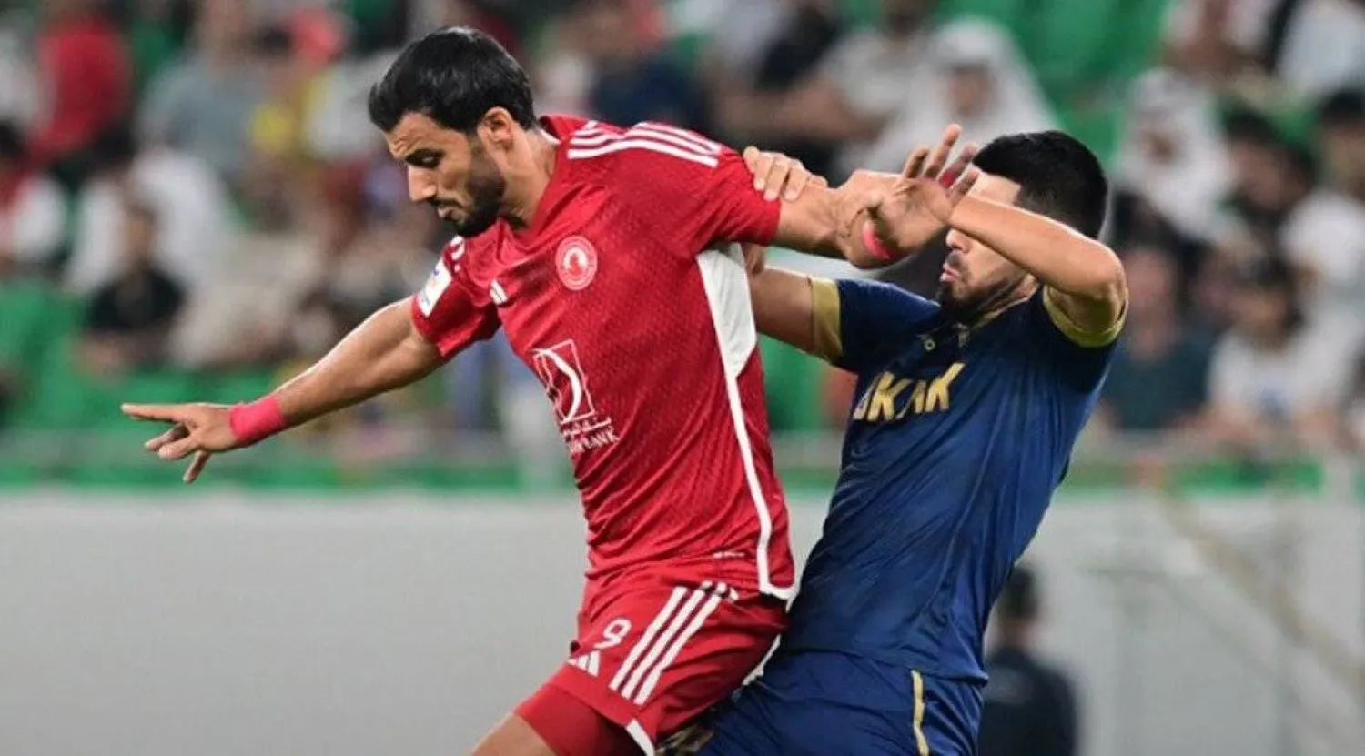 السومة خلال مشاركته في المواجهة الآسيوية (نادي العربي)