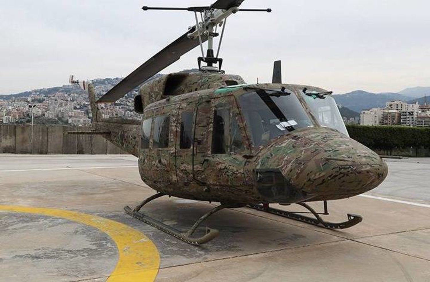 A military helicopter ( Lebanese Army)

