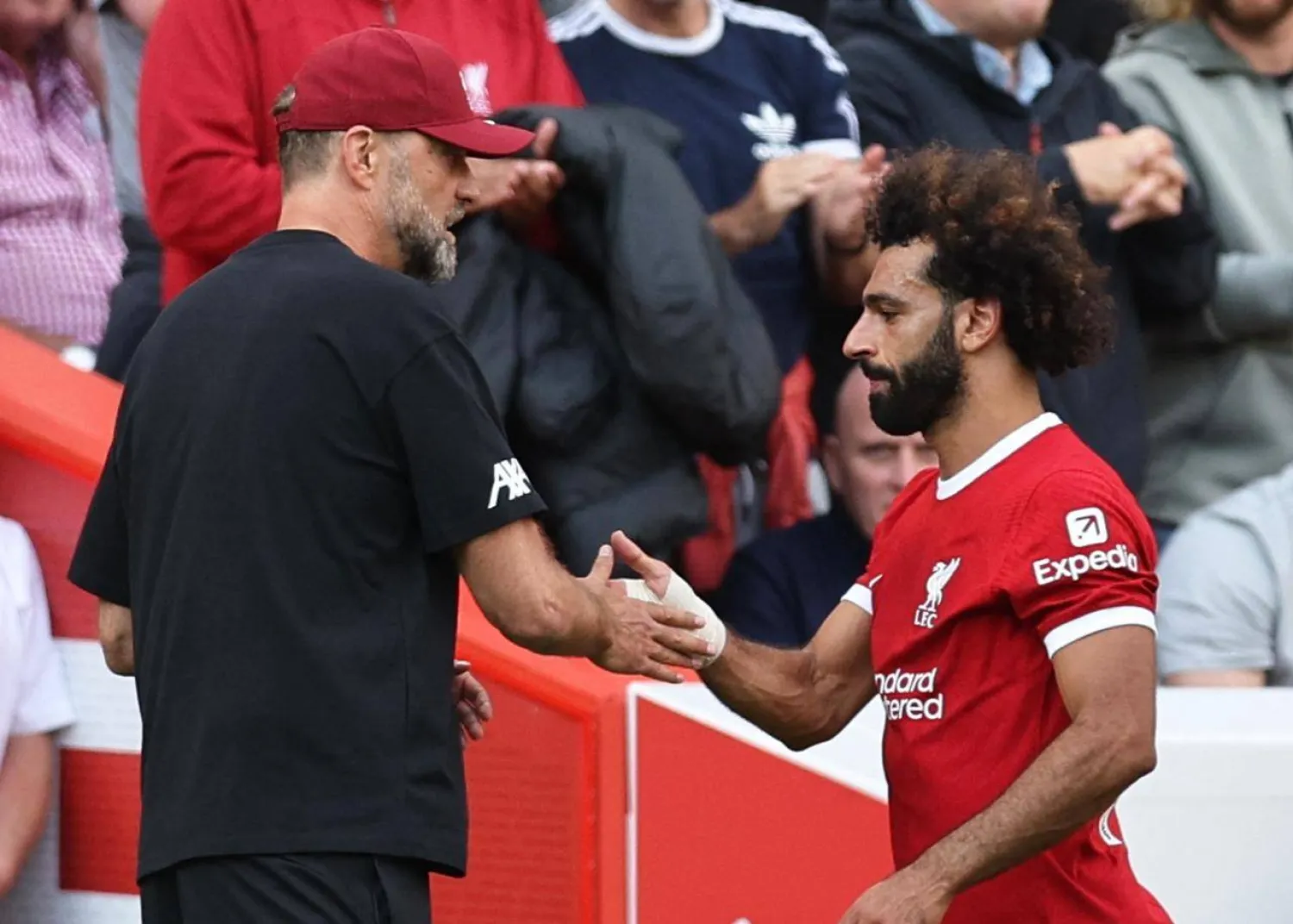 كلوب يقف حجر عثرة في طريق رحيل صلاح إلى الاتحاد (رويترز)