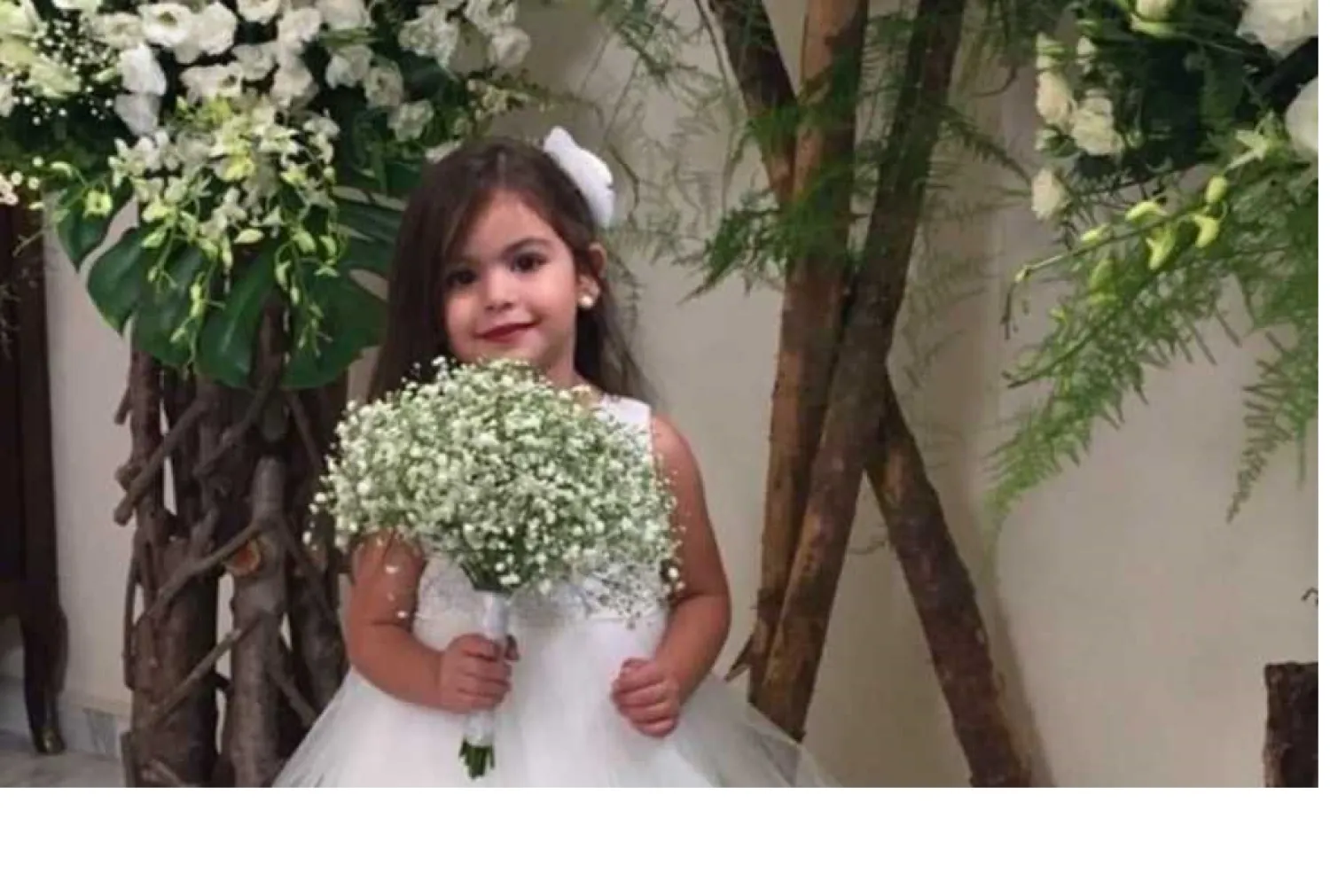 الطفلة نايا حنا في صورة متداولة لها على وسائل الإعلام اللبناني