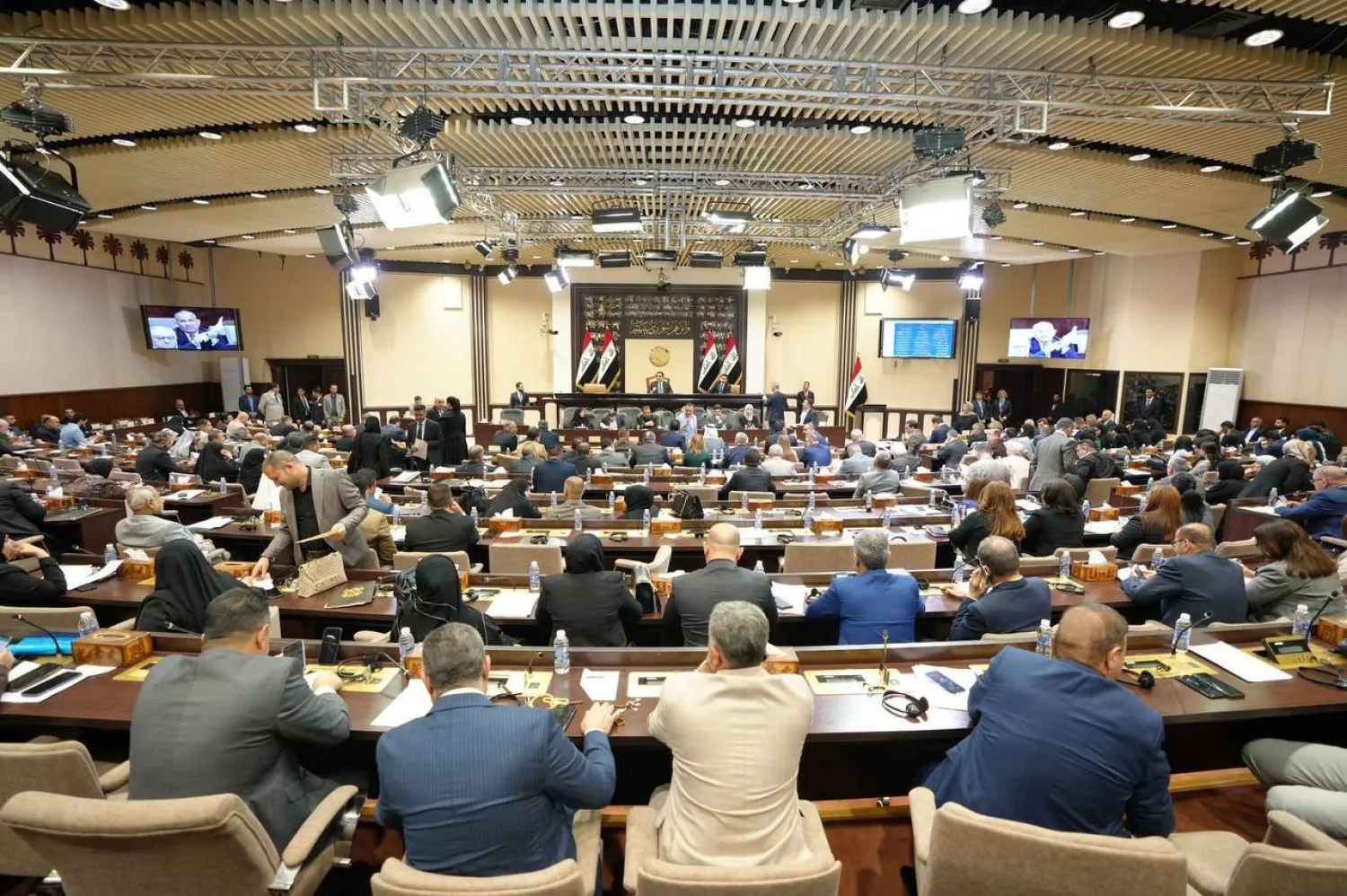 صورة نشرها موقع البرلمان العراقي من جلسة أعضائه في 14 أغسطس الحالي