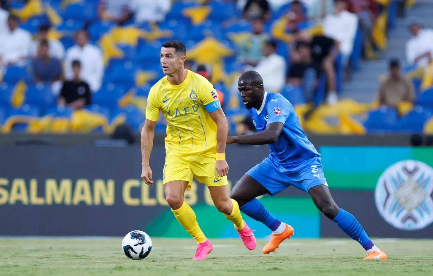 حضور رونالدو وبعض النجوم العالميين شكل إضافة تاريخية للدوري السعودي (تصوير: عبدالله الفالح)