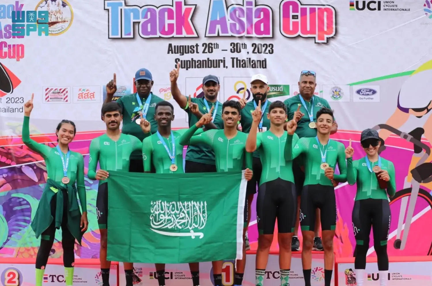 Saudi Youth Cycling Team Clinches Gold at the 2023 Asian Track Championships