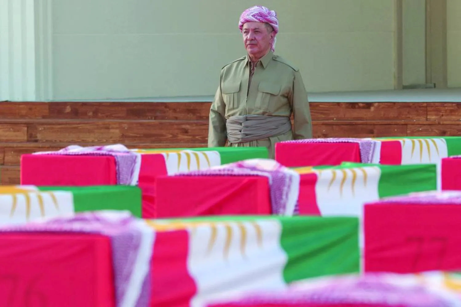 الزعيم الكردي مسعود بارزاني (أ.ف.ب)