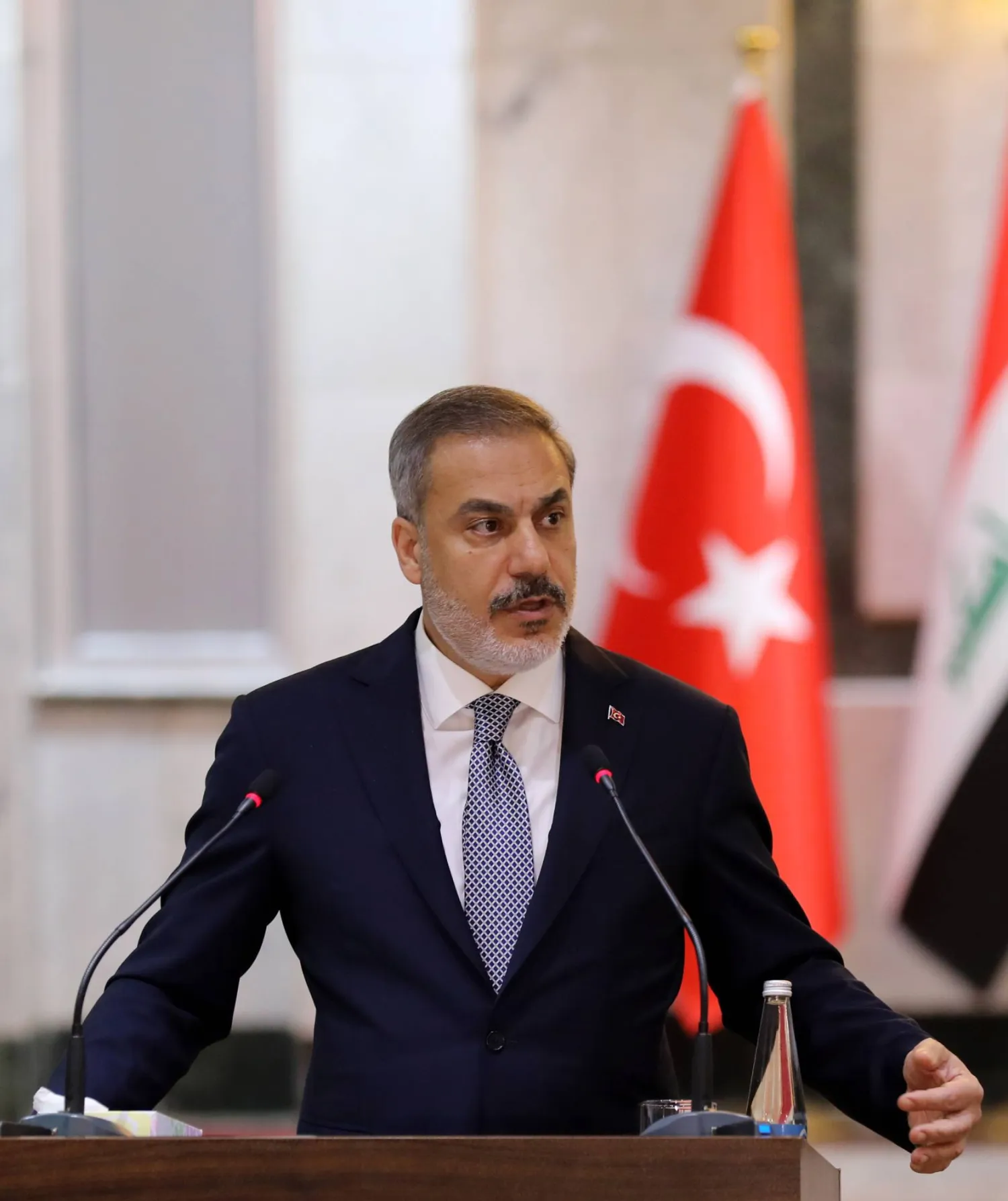 وزير الخارجية التركي حقان فيدان (إ.ب.أ)