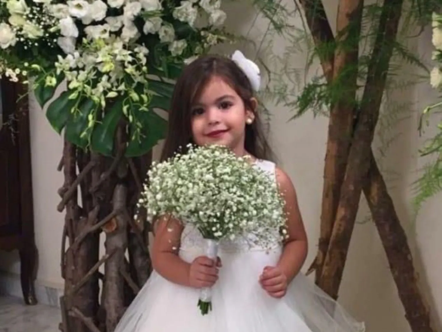 صورة متداولة على مواقع التواصل للطفلة نايا حنا