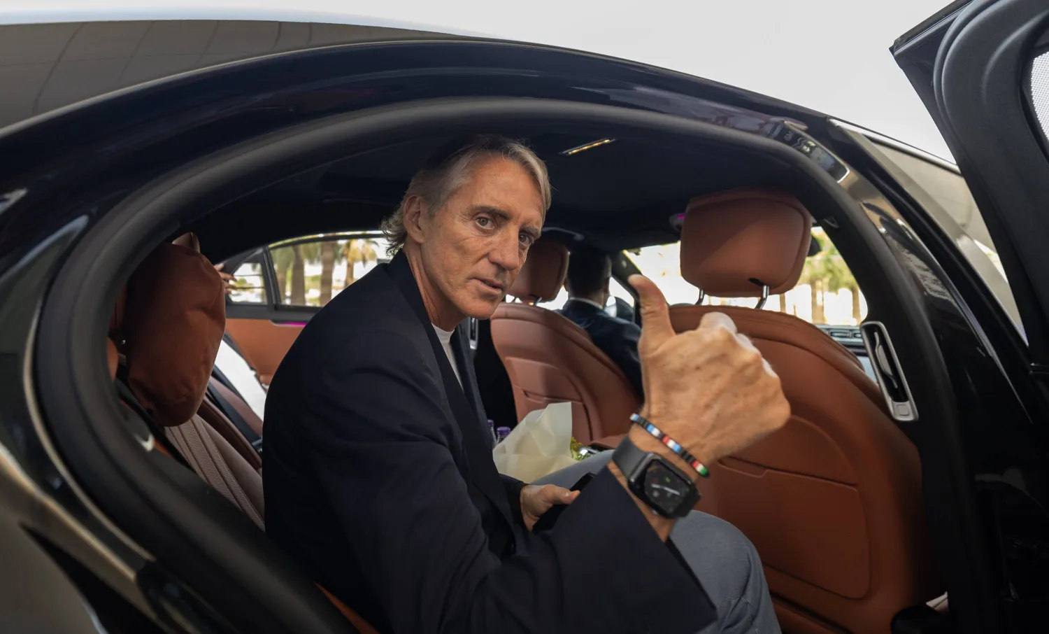 يمتد عقد الإيطالي مانشيني مع المنتخب السعودي حتى 2027 (الاتحاد السعودي)