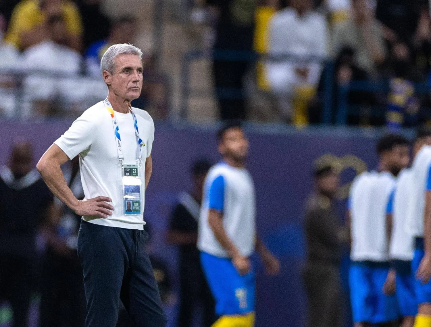 كاسترو مدرب النصر ضمن المتحدثين (تصوير: سعد العنزي)