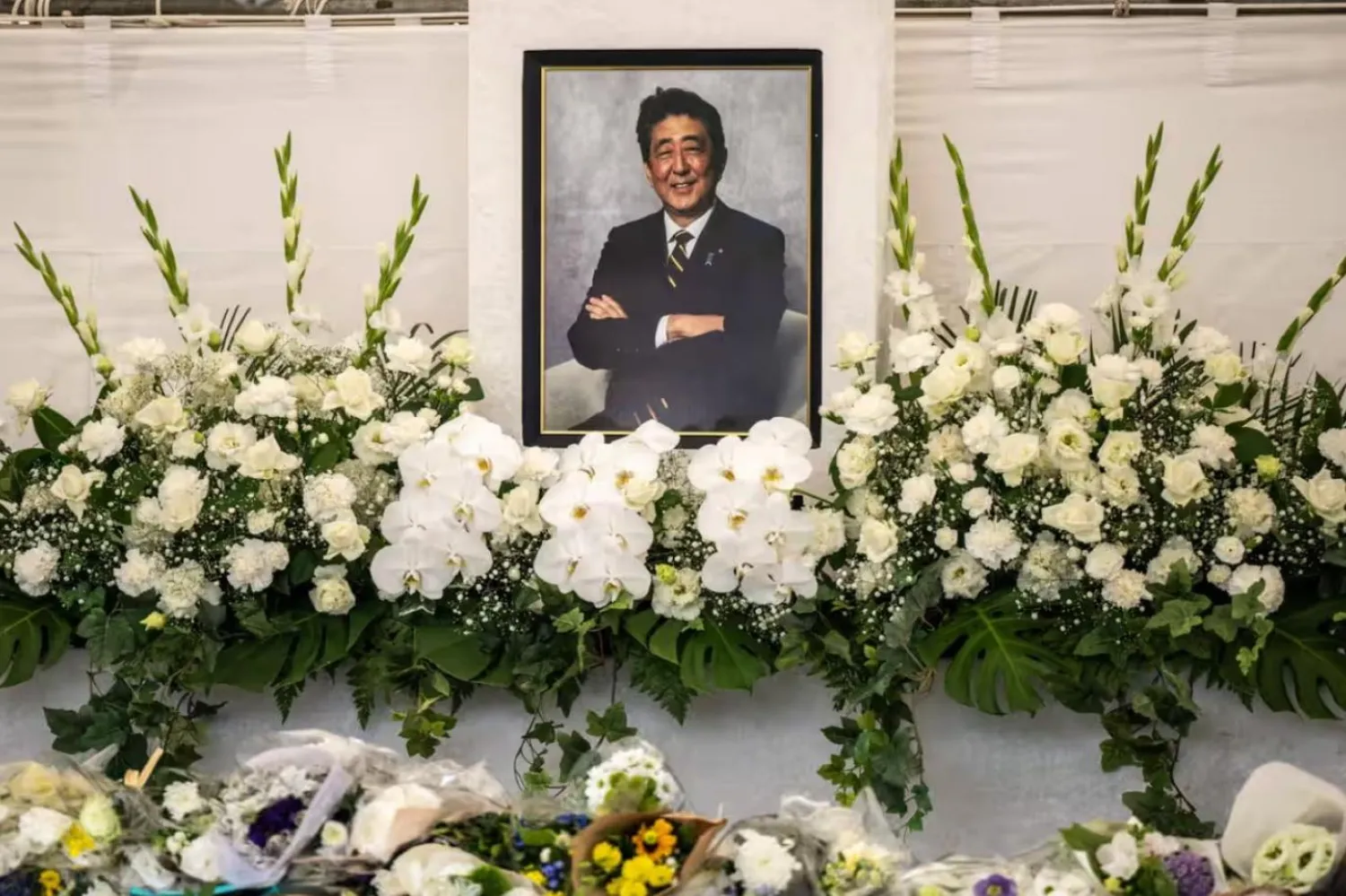 Şinzo Abe'nin dedesi, eski başbakan Nobusuke Kishi, Moon Tarikatı'nın 1960'larda Japonya'ya girmesine yardımcı olan kişilerden biri olarak görülüyor (AFP)