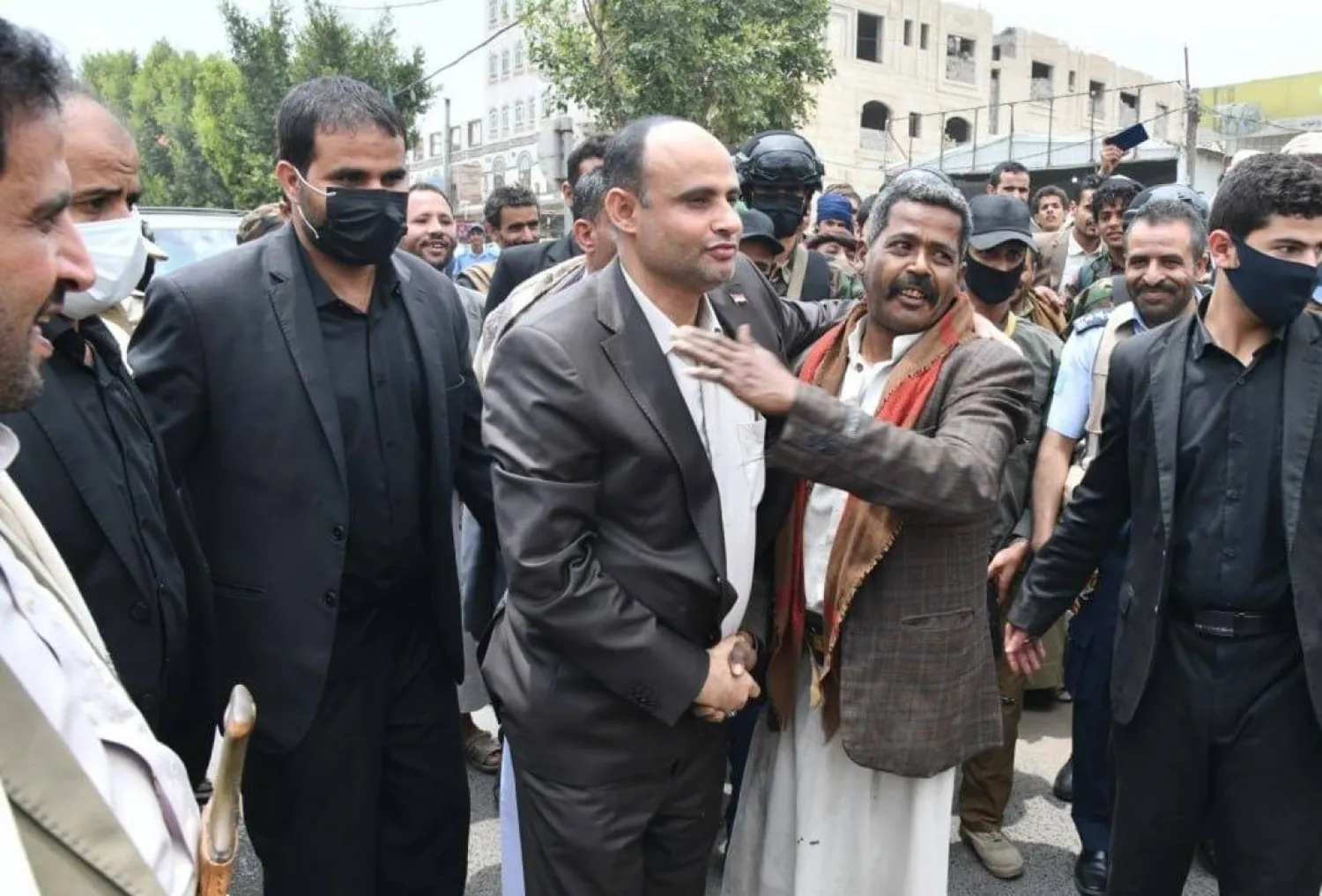 رئيس مجلس حكم الانقلابيين الحوثيين مهدي المشاط يهدد بقصف ميناء عدن (إعلام حوثي)