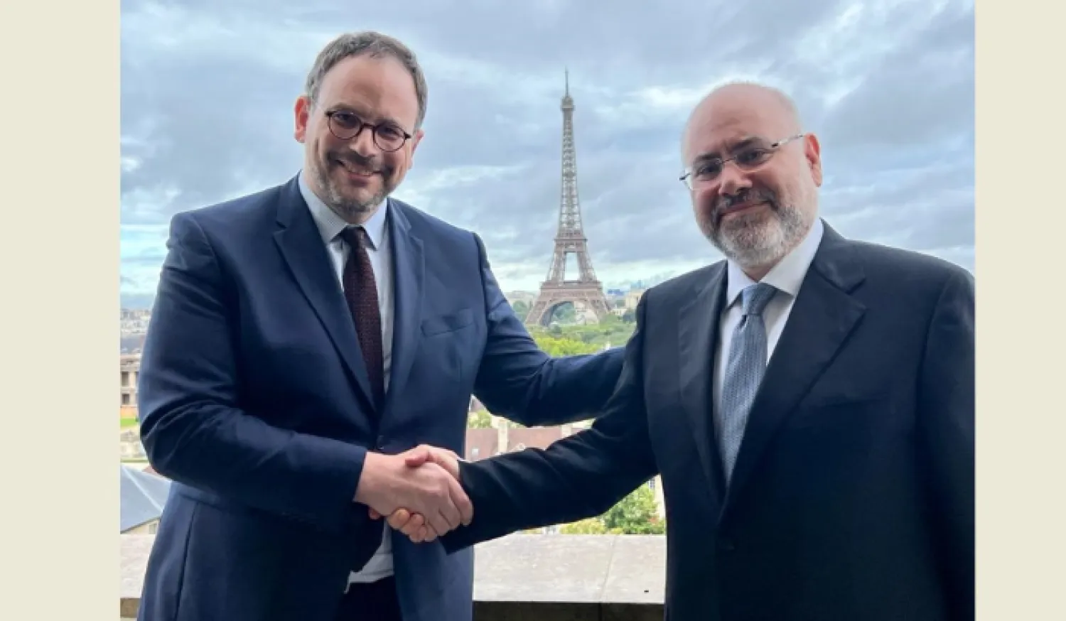 من لقاء وزيري الصحة اللبناني والفرنسي (الوطنية)