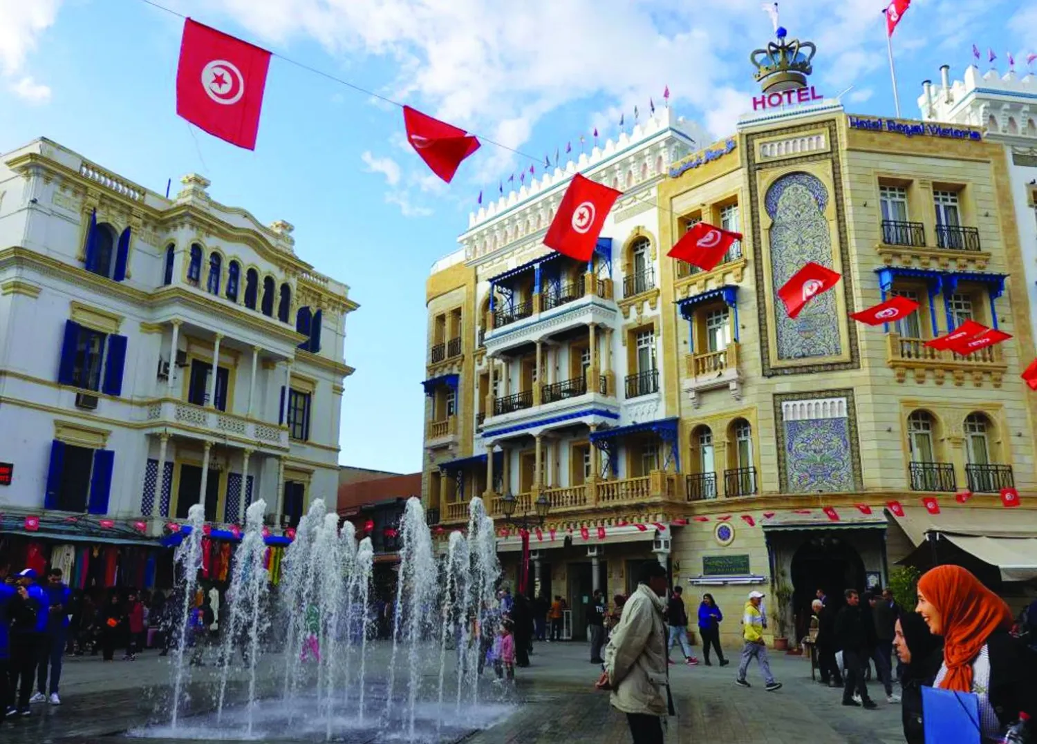 أحد ميادين العاصمة التونسية (غيتي)