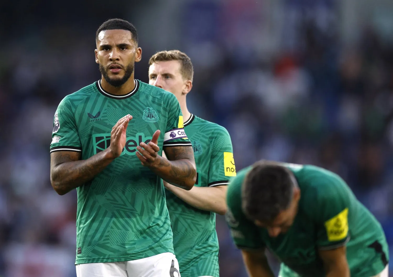 جمال لاسيليس لاعب نيوكاسل (رويترز)