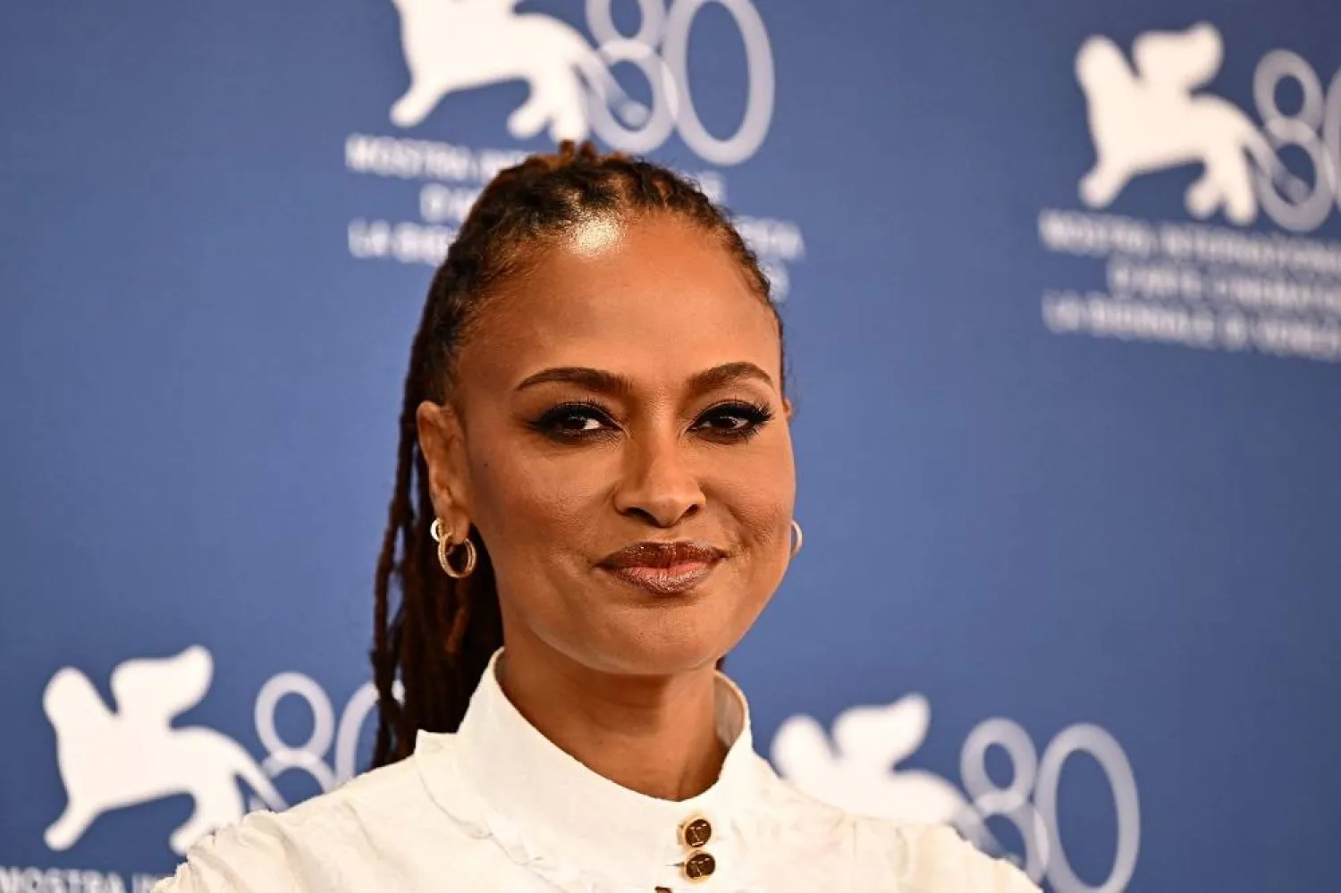  Director Ava DuVernay poses during the photocall of the movie "Origin" presented in competition at the 80th Venice Film Festival on September 6, 2023 at Venice Lido. (AFP) 
