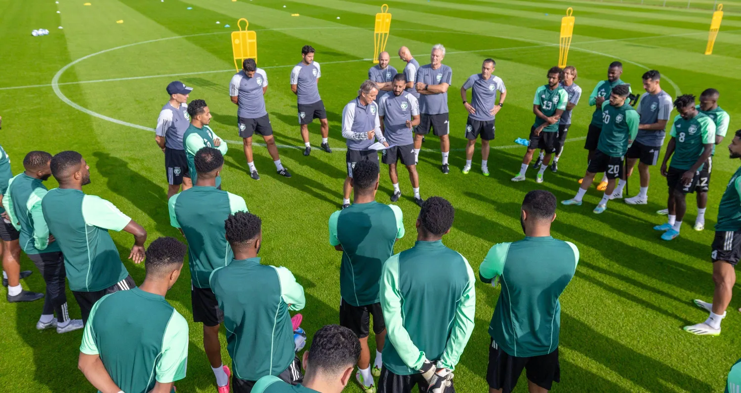 استعدادات الأخضر السعودي تتواصل في معسكر نيوكاسل (الشرق الأوسط)