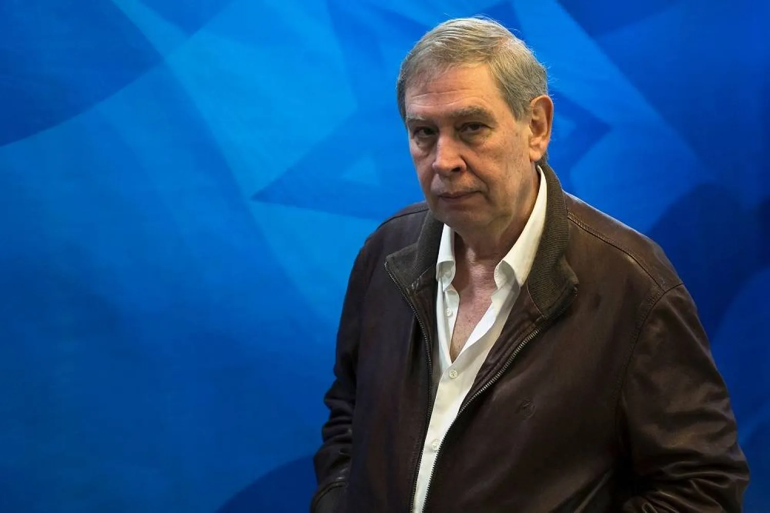 Then Mossad director Tamir Pardo arrives for the weekly cabinet meeting at the Israeli prime minister's office in Jerusalem on February 22, 2015. (AFP)