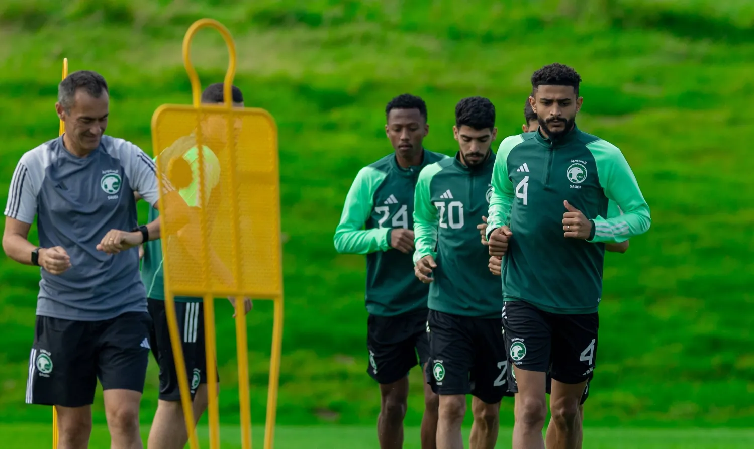واصل الأخضر السعودي تحضيراته في معسكره الإعدادي (الشرق الأوسط) 