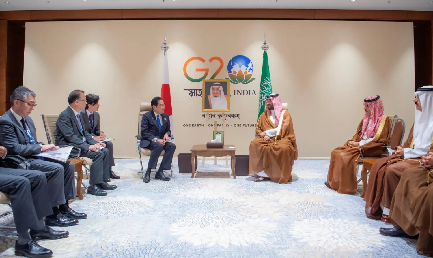 Saudi Crown Prince Mohammed bin Salman bin Abdulaziz met with the Japanese Prime Minister, Fumio Kishida. SPA