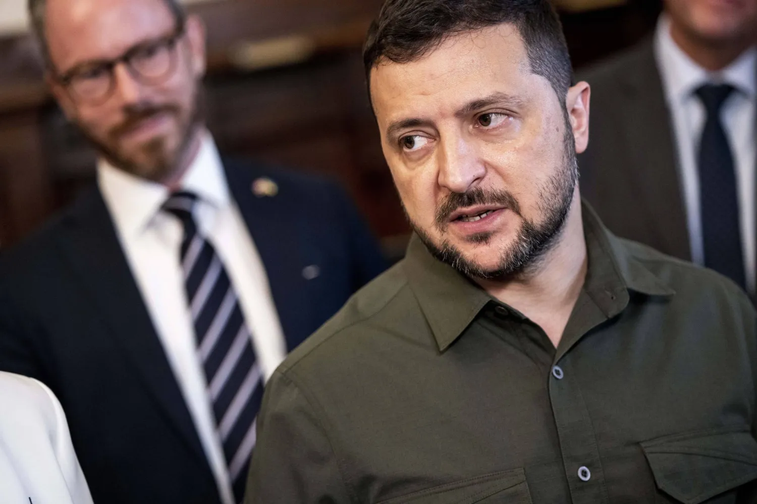 الرئيس الأوكراني فولوديمير زيلينسكي (أ.ب)