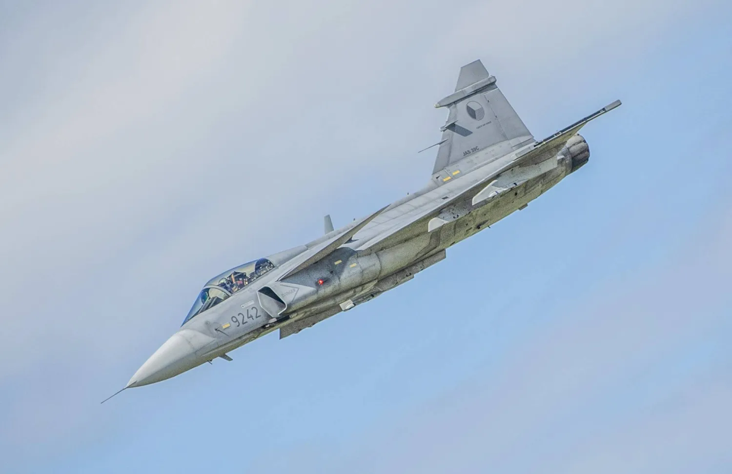 مقاتلة من طراز «غريبن» (د.ب.أ)