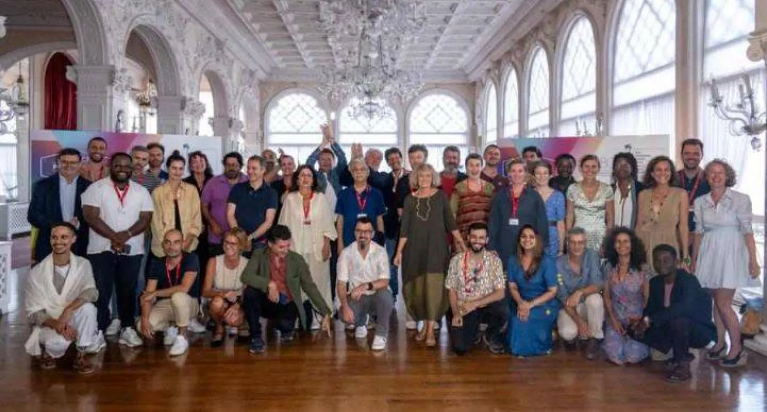 لقطة جماعية للمشاركين بورشة فينال كات بمهرجان «فينيسيا»