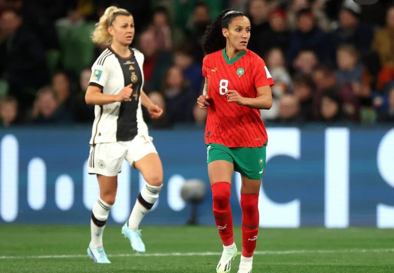 سلمى أماني خلال مشاركتها في مونديال السيدات (الشرق الأوسط) 