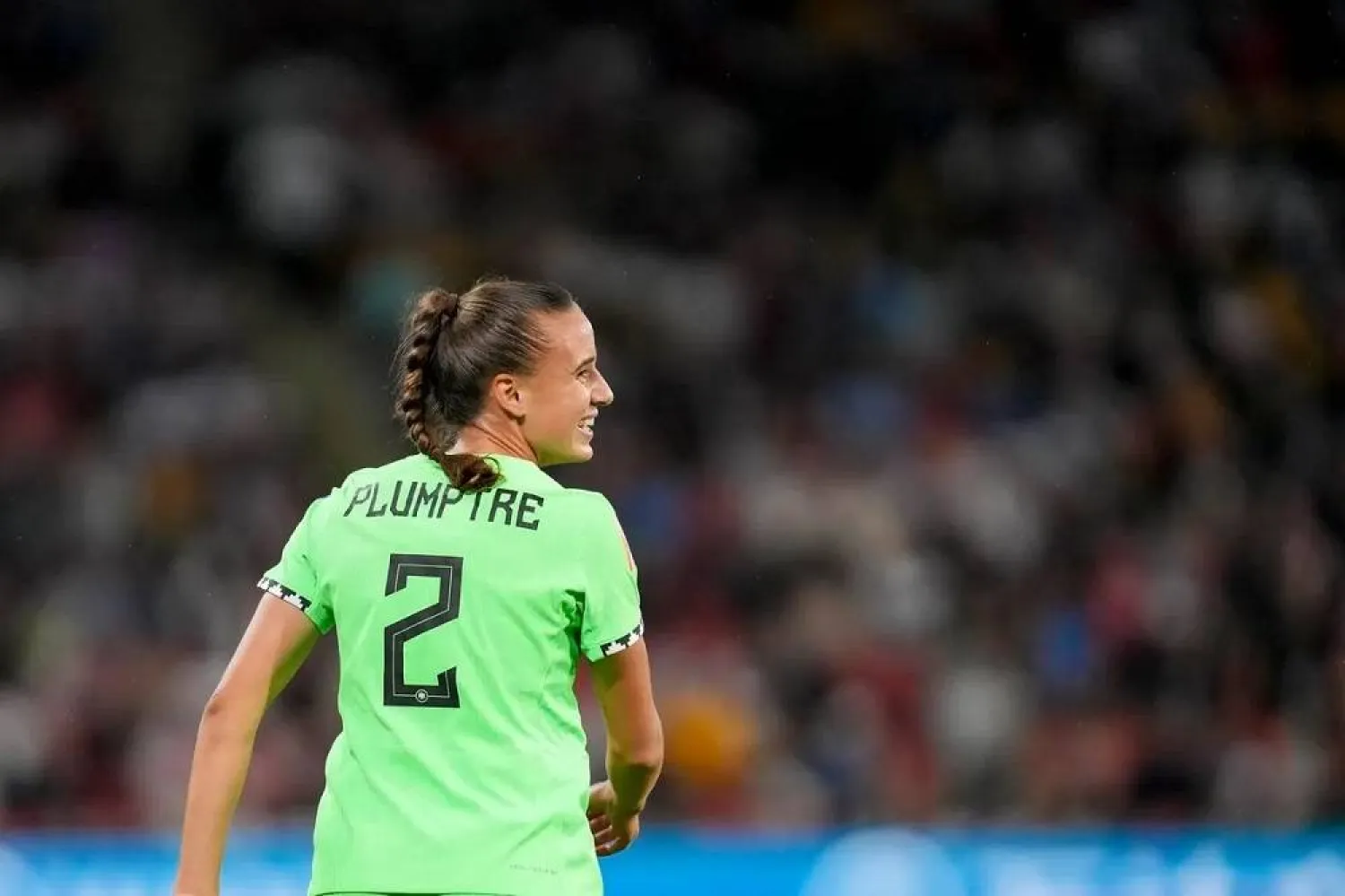 Ashleigh Plumptre of Nigeria looks on during the FIFA Women's World Cup Australia & New Zealand 2023 Round of 16 match between England and Nigeria at Brisbane Stadium on August 7, 2023 in Brisbane, Australia. (Getty Images) 