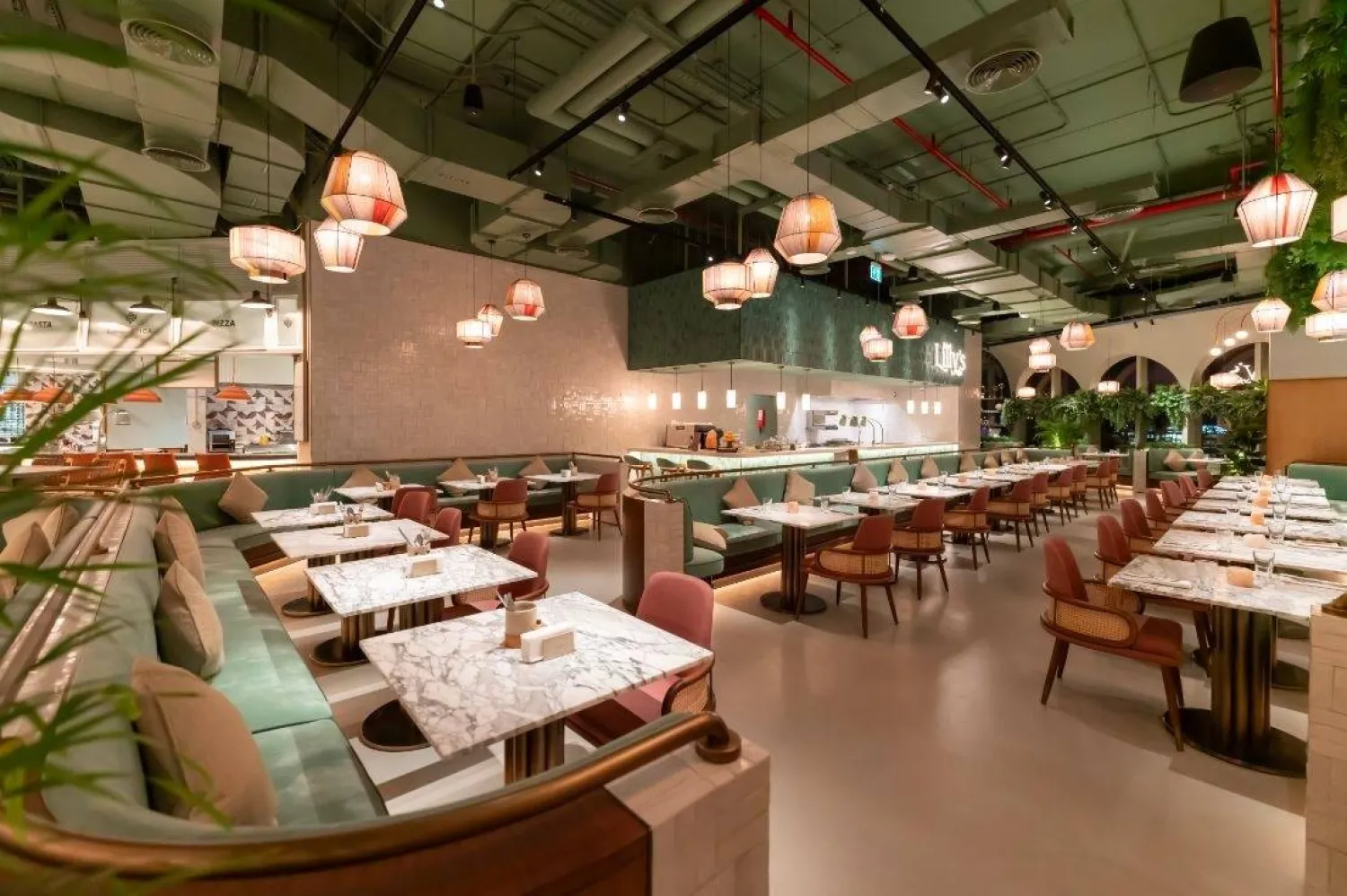 جانب من «المملكة سوشيال داينينغ» في الرياض (الشرق الأوسط)