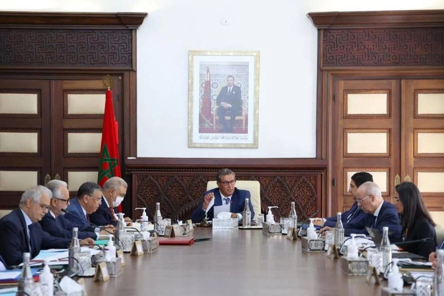 A meeting of Moroccan cabinet members (MAP).