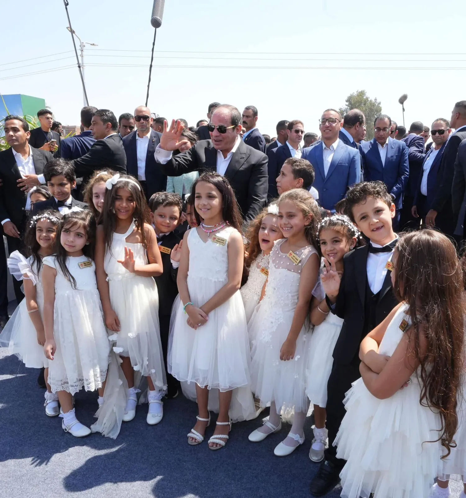 السيسي خلال زيارته لبني سويف (الرئاسة المصرية)