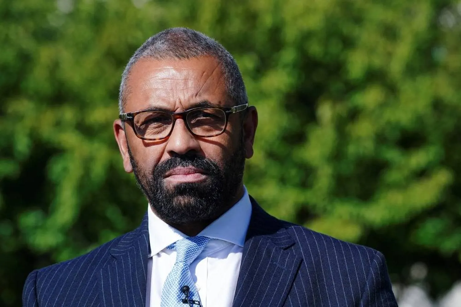  British Foreign Secretary James Cleverly attends an interview with Reuters, during the 78th United Nations General Assembly at the United Nations Headquarters in New York City, US, September 19, 2023. (Reuters)