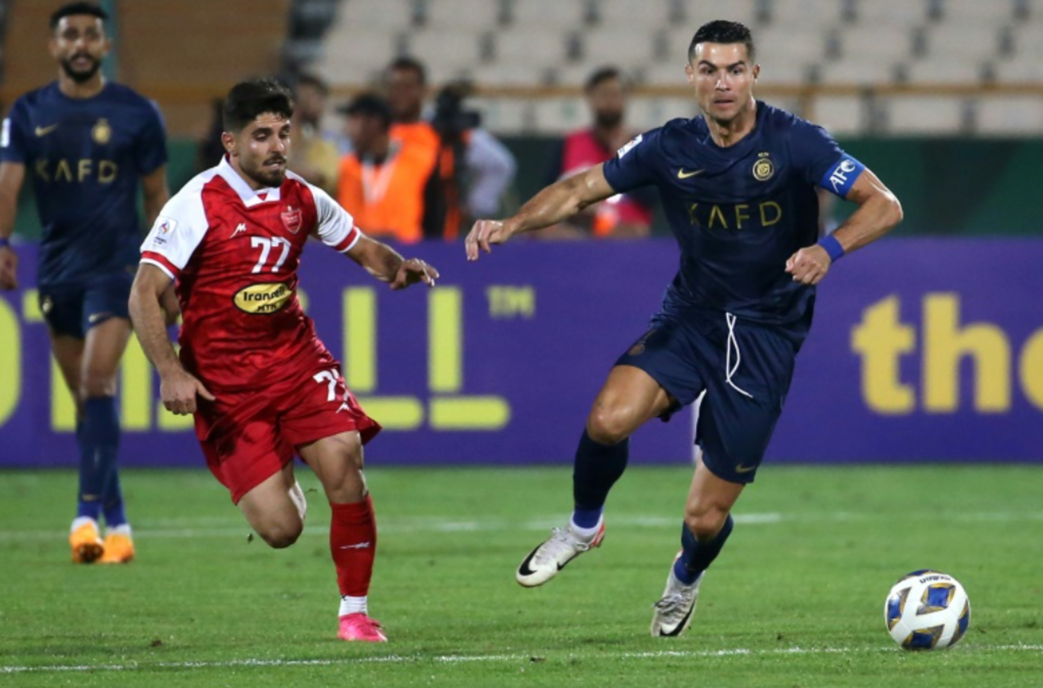 The Football Arena - Cristiano Ronaldo wearing a full white jersey