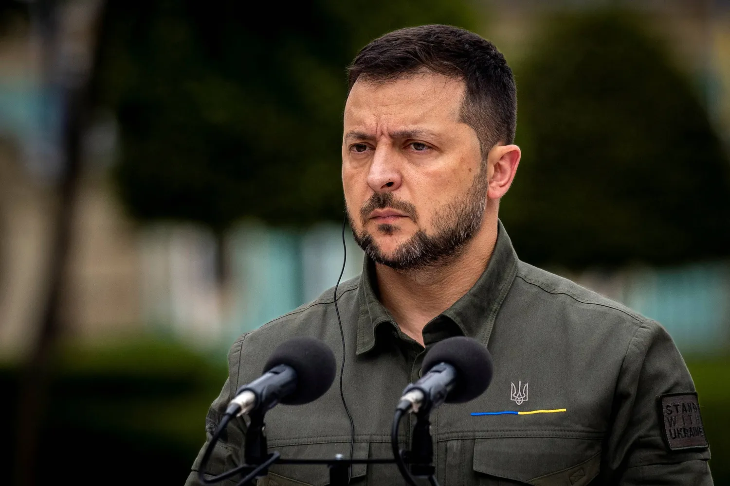 الرئيس الأوكراني فولوديمير زيلينسكي (رويترز)