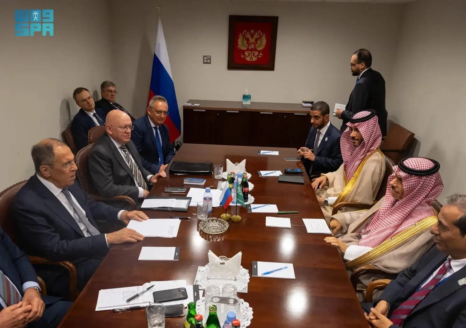 The Foreign Ministers of Saudi Arabia and Russia met in New York. SPA