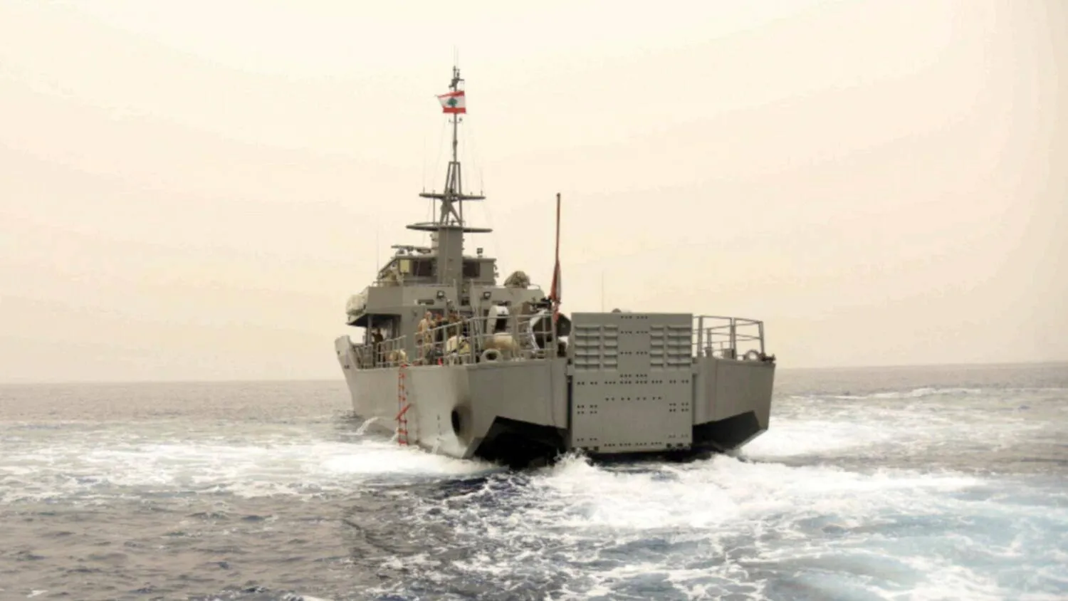 سفينة للبحرية اللبنانية في مياه الشمال (أرشيفية - رويترز)