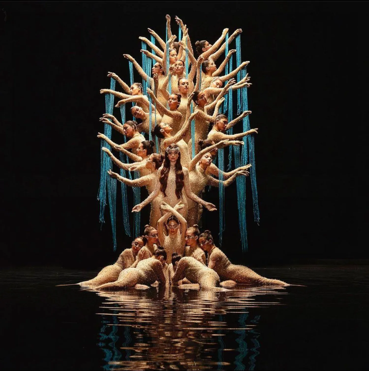 تجسد الفرقة بلوحتها الفنية بيروت المنتفضة كطائر الفينيق (مياس)