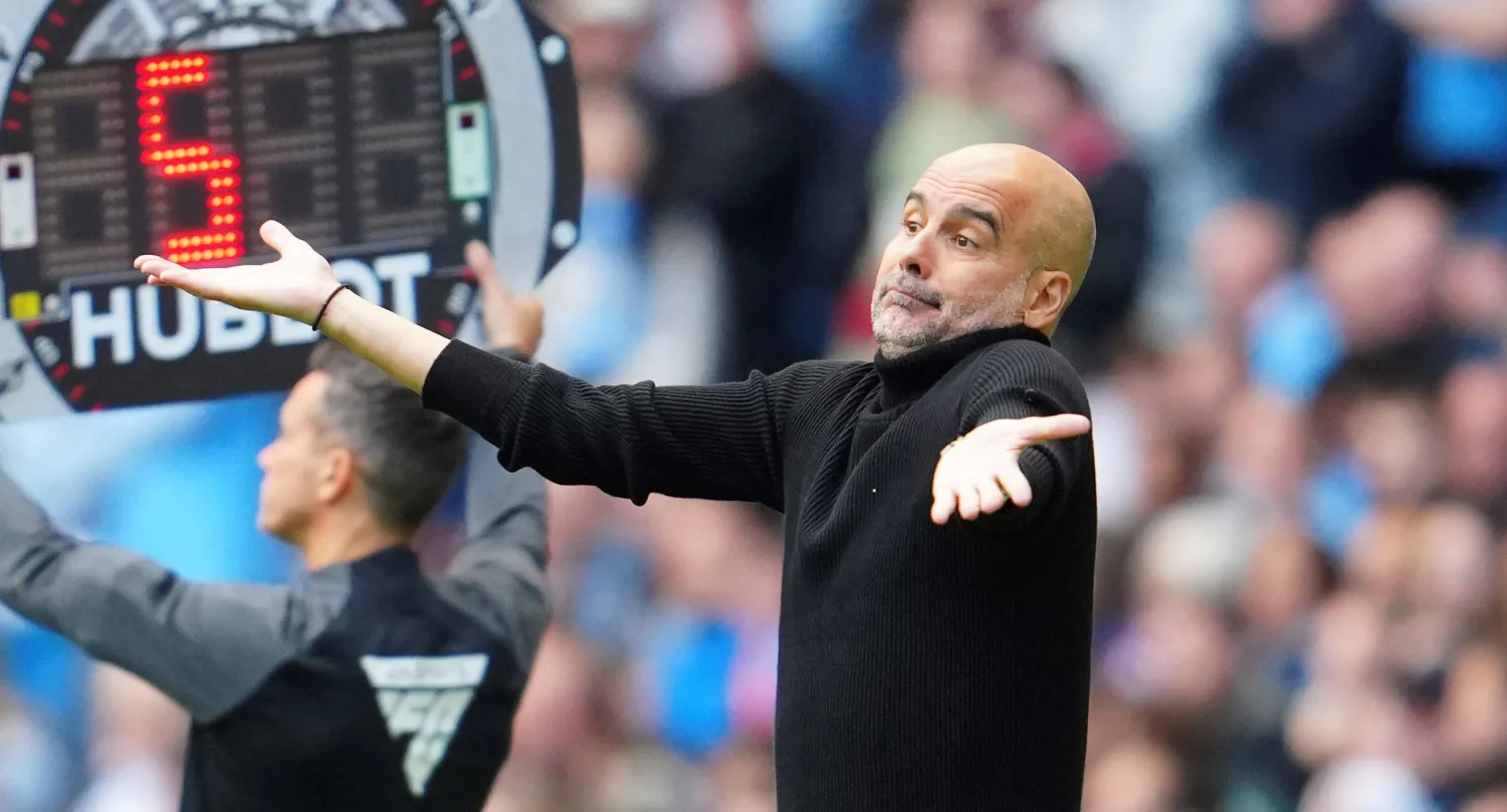 غوارديولا مدرّب مانشستر سيتي (أ.ب)