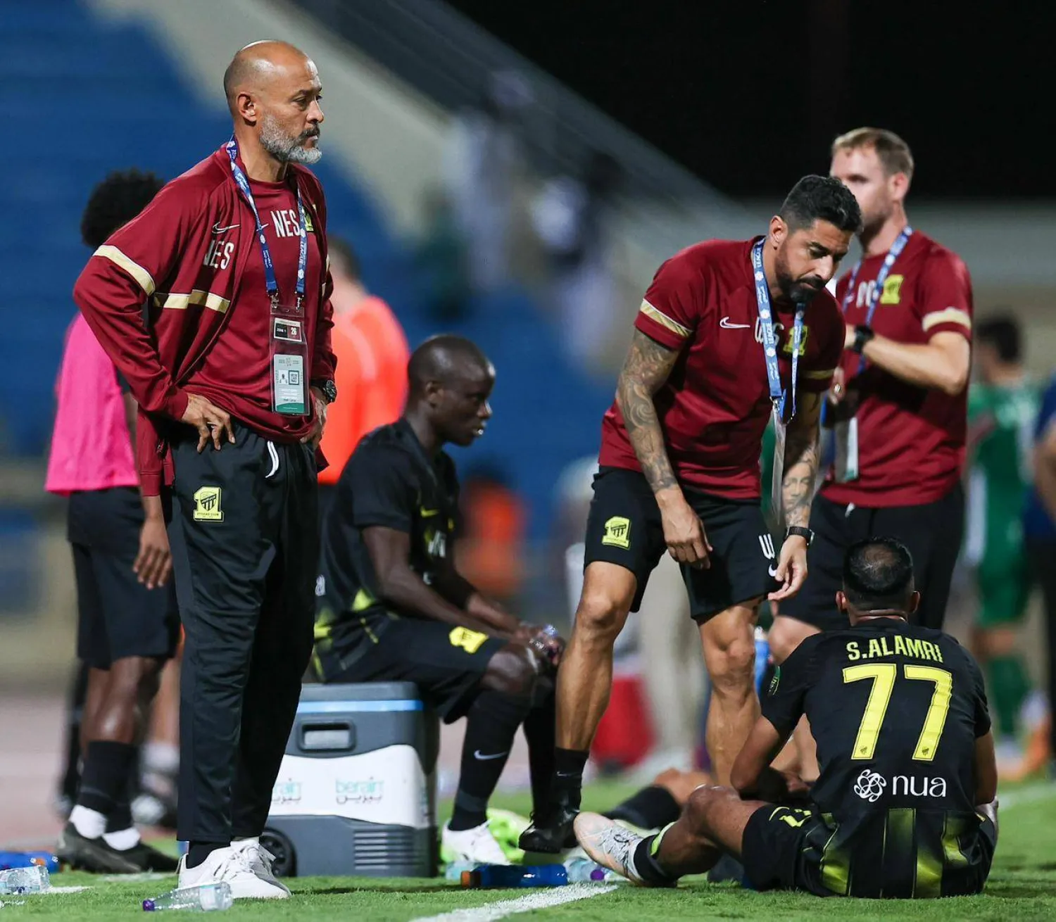 أكد البرتغالي نونو سانتو أن فريقه أضاع فرص كثيرة ما جعل المباراة تذهب لركلات الترجيح (تصوير: سعد العنزي)