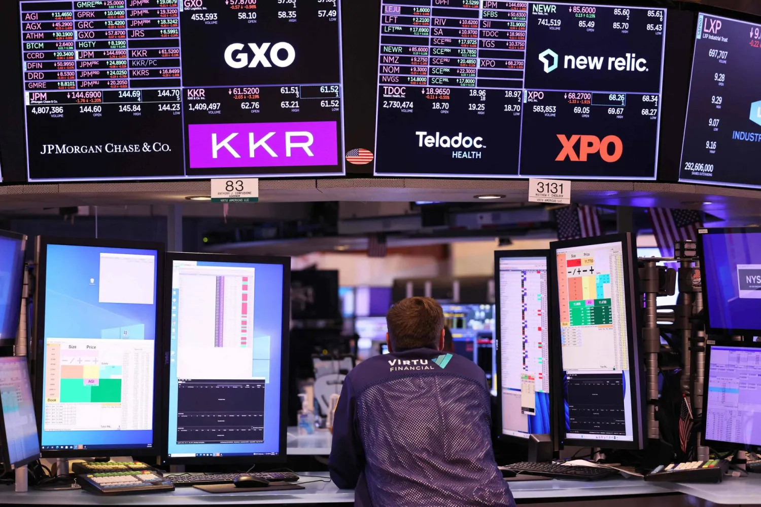 متداولون في بورصة نيويورك (أ.ف.ب)