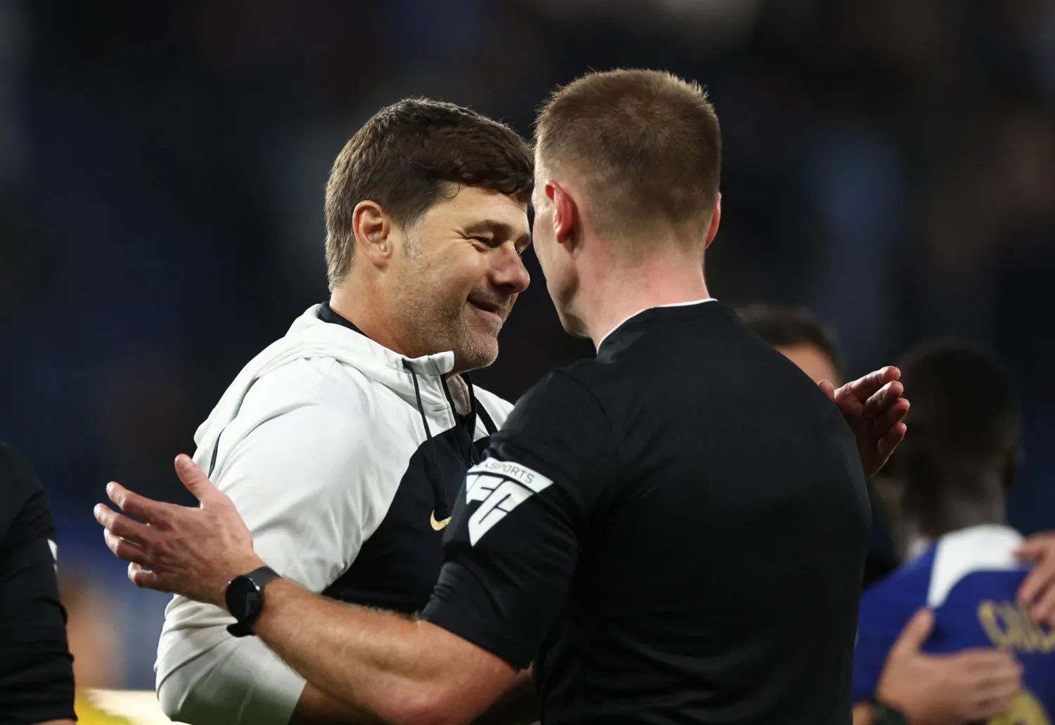 بوكيتينو عبر عن سعادته واستحقاق فريقه للفوز (رويترز)